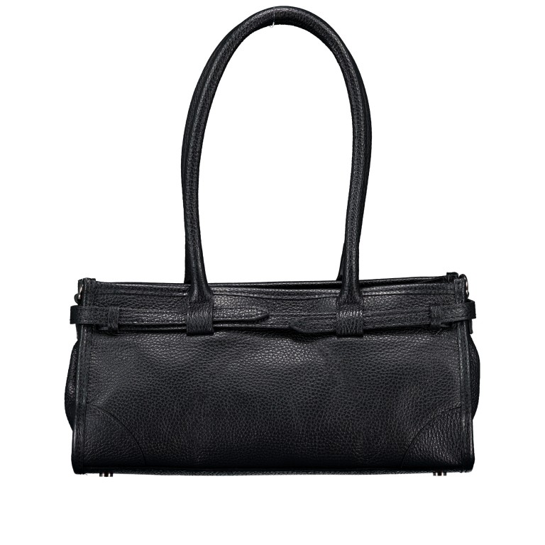 Shopper Dollaro, Farbe: schwarz, blau/petrol, taupe/khaki, rot/weinrot, Marke: Hausfelder Manufaktur, Abmessungen in cm: 32x16.5x11.5, Bild 3 von 7