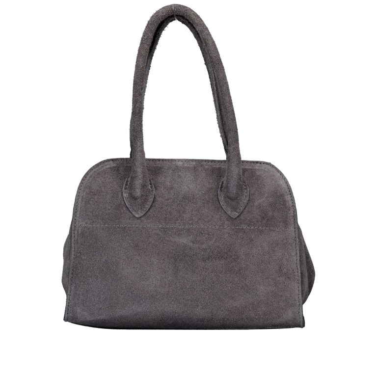 Tasche Velours, Farbe: grau, braun, taupe/khaki, grün/oliv, rot/weinrot, Marke: Hausfelder Manufaktur, Abmessungen in cm: 26.5x18.5x17, Bild 3 von 8