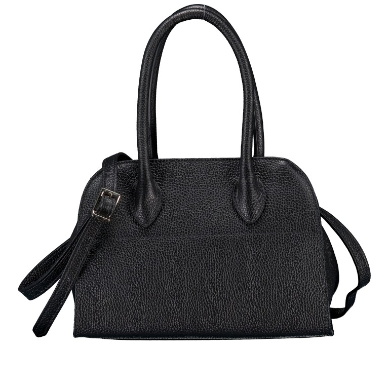 Tasche Dollaro, Farbe: schwarz, blau/petrol, taupe/khaki, Marke: Hausfelder Manufaktur, Abmessungen in cm: 26.5x18.5x17, Bild 1 von 7
