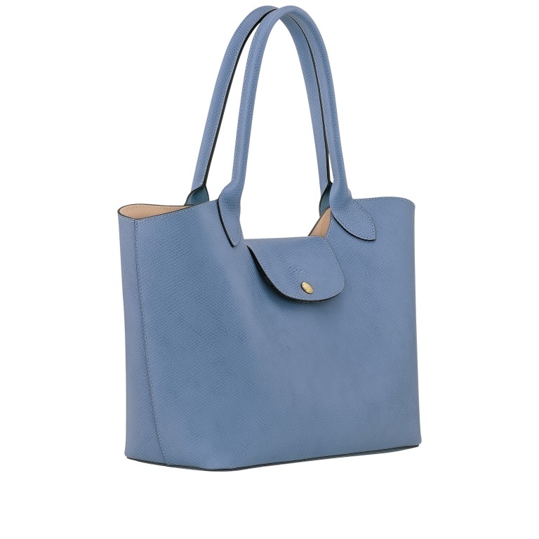 Shopper Epure, Farbe: grau, blau/petrol, Marke: Longchamp, Abmessungen in cm: 30x24x14, Bild 2 von 5