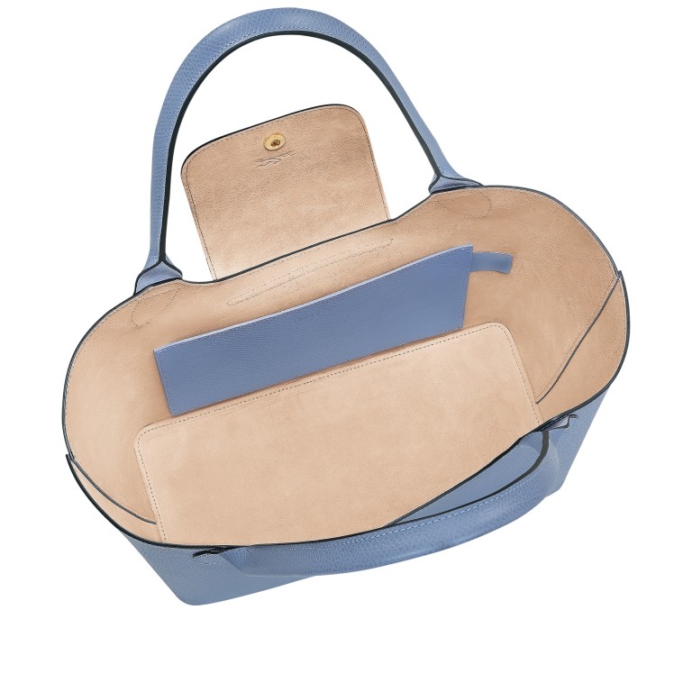 Shopper Epure, Farbe: grau, blau/petrol, Marke: Longchamp, Abmessungen in cm: 30x24x14, Bild 5 von 5