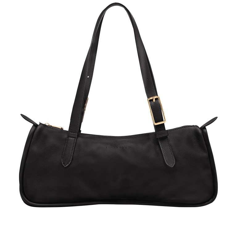 Shopper Looong, Farbe: schwarz, braun, rot/weinrot, Marke: Longchamp, Abmessungen in cm: 34x14x11, Bild 1 von 5