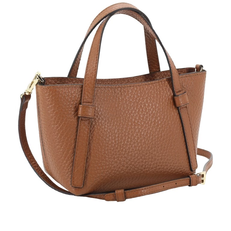 Handtasche Cosmo Mini, Farbe: schwarz, cognac, beige, Marke: Abro, Abmessungen in cm: 15.5x13x11, Bild 4 von 8
