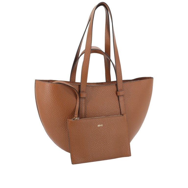 Shopper Cosmo M Tekla, Farbe: schwarz, cognac, beige, Marke: Abro, Abmessungen in cm: 46x22x15, Bild 4 von 8
