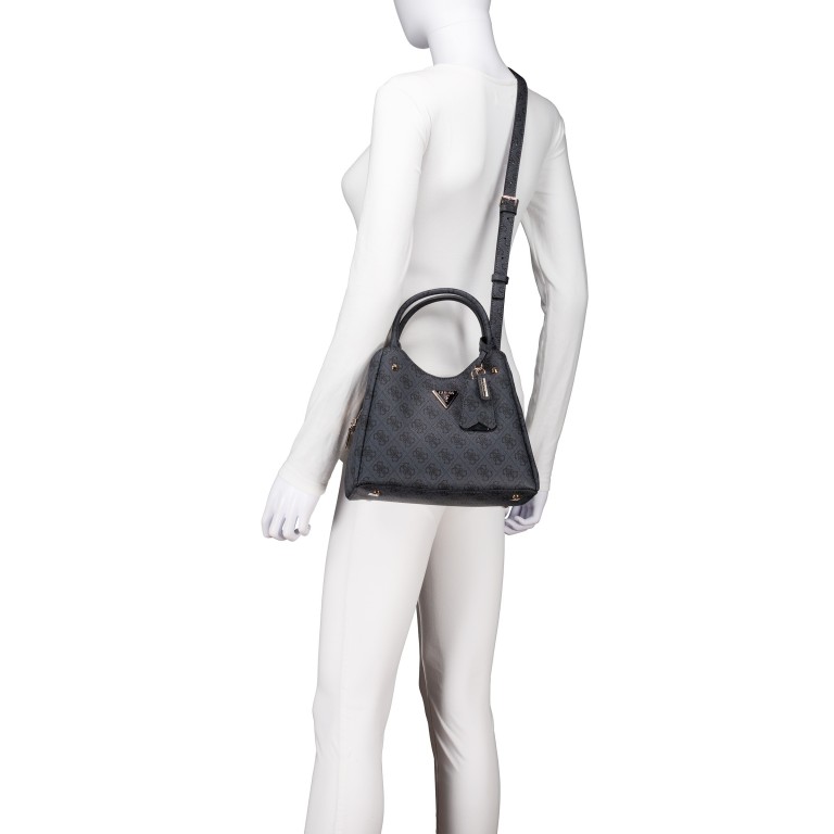 Handtasche Meridian II, Farbe: anthrazit, braun, Marke: Guess, Abmessungen in cm: 25.5x20x12, Bild 6 von 7