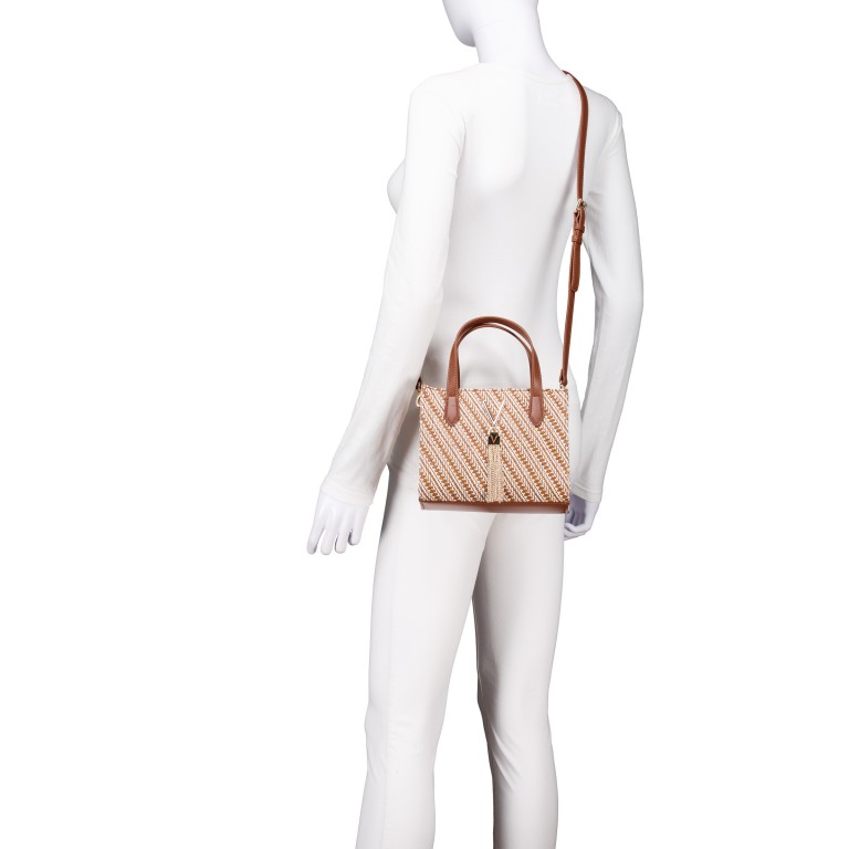 Handtasche Divina Summer S, Farbe: schwarz, cognac, Marke: Valentino Bags, Abmessungen in cm: 20x16x10.5, Bild 6 von 7