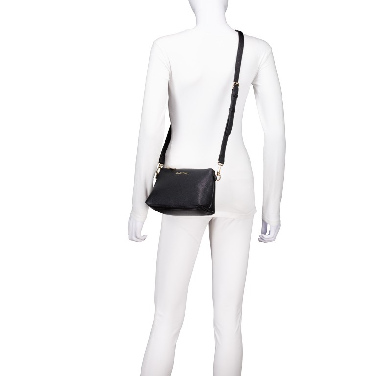 Handtasche Medea mit herausnehmbarer Tasche, Farbe: schwarz, weiß, Marke: Valentino Bags, Abmessungen in cm: 25x20x11.5, Bild 6 von 7