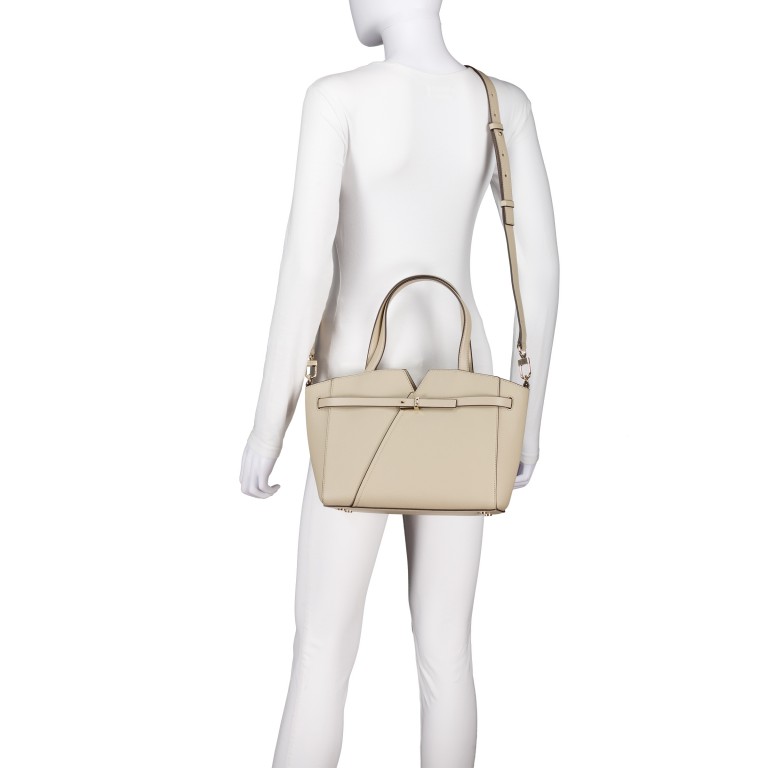 Handtasche Tote Reverse Small, Farbe: schwarz, beige, Marke: BOSS, Abmessungen in cm: 27x22x9.5, Bild 6 von 7