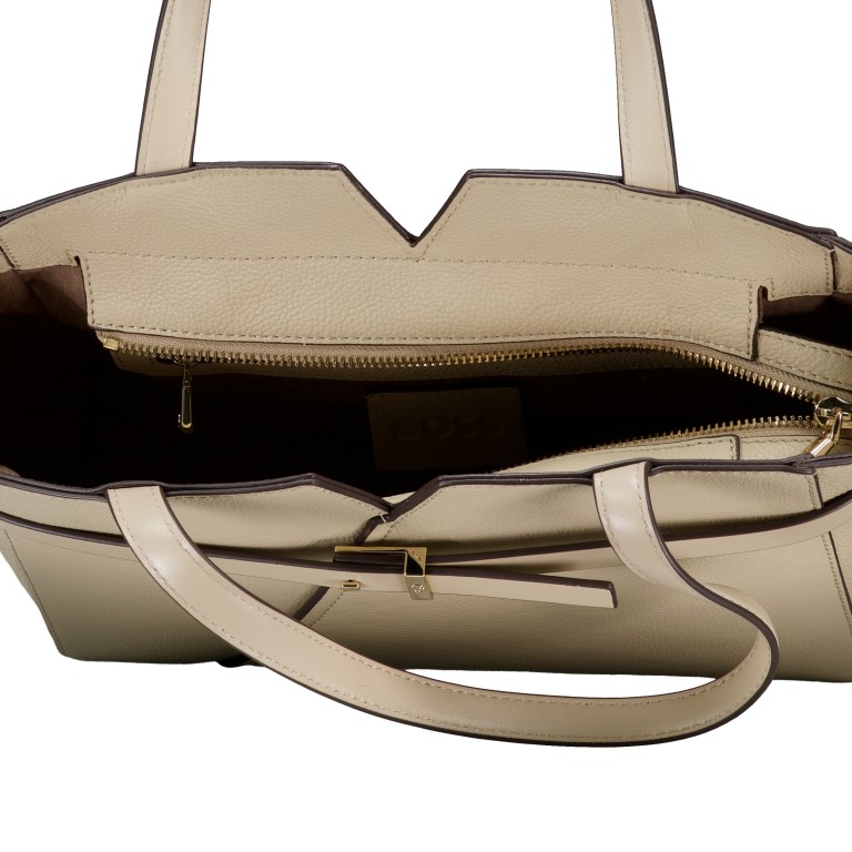 Handtasche Tote Reverse Small, Farbe: schwarz, beige, Marke: BOSS, Abmessungen in cm: 27x22x9.5, Bild 7 von 7