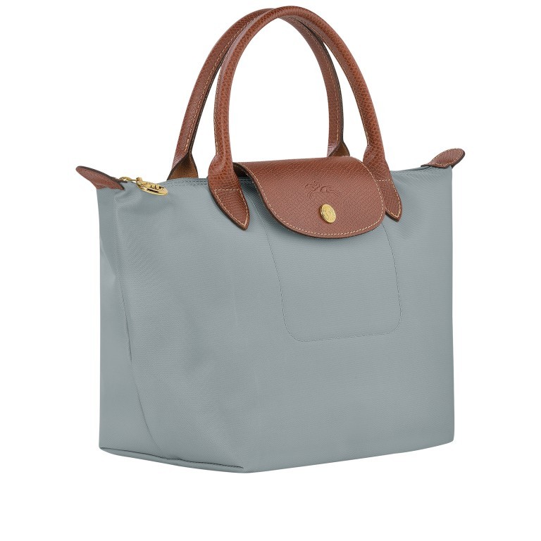 Handtasche Le Pliage Handtasche S, Farbe: grau, blau/petrol, braun, cognac, taupe/khaki, grün/oliv, flieder/lila, rosa/pink, orange, gelb, beige, Marke: Longchamp, Abmessungen in cm: 23x22x14, Bild 2 von 5