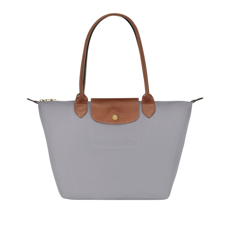 Shopper Le Pliage Shopper S, Farbe: grau, blau/petrol, braun, cognac, taupe/khaki, grün/oliv, flieder/lila, rosa/pink, orange, gelb, beige, Marke: Longchamp, Abmessungen in cm: 28x25x14, Bild 1 von 5