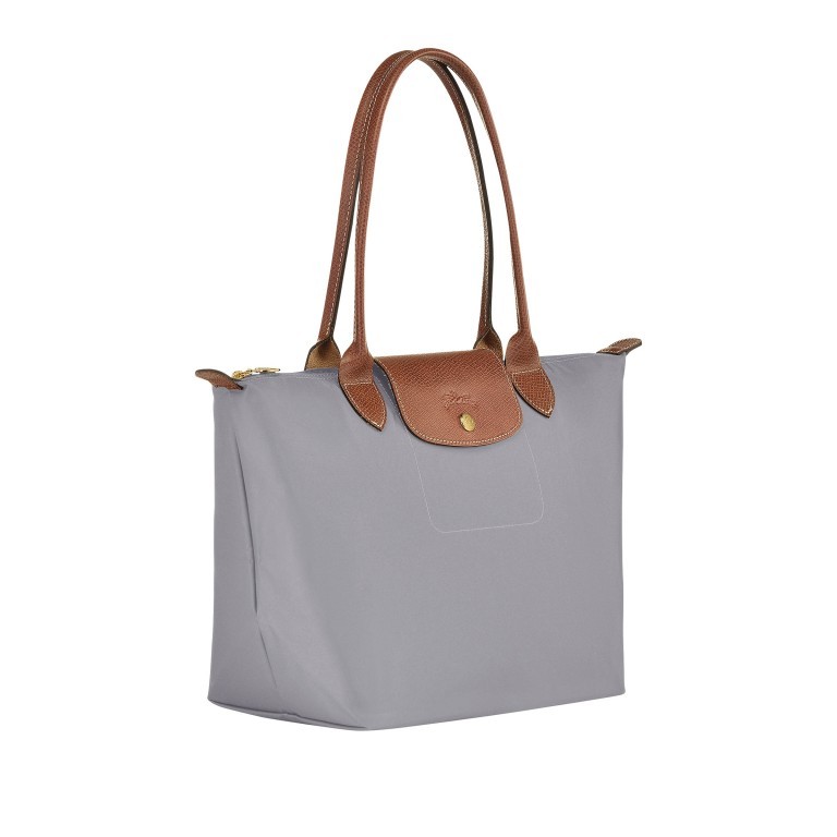 Shopper Le Pliage Shopper S, Farbe: grau, blau/petrol, braun, cognac, taupe/khaki, grün/oliv, rot/weinrot, flieder/lila, rosa/pink, orange, gelb, beige, Marke: Longchamp, Abmessungen in cm: 28x25x14, Bild 2 von 5