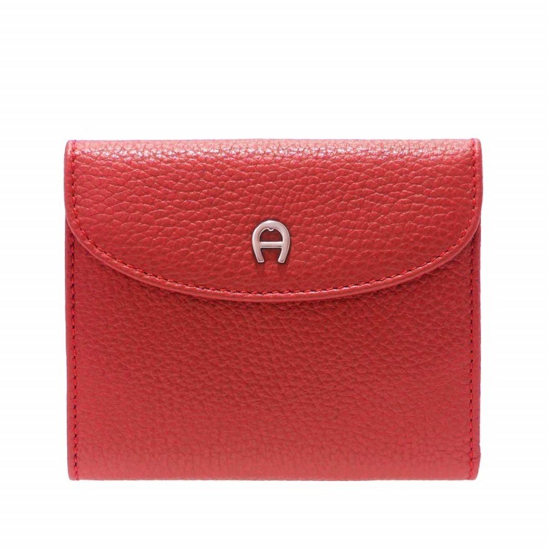 Damenbörse Basics Red, Farbe: rot/weinrot, Marke: AIGNER, EAN: 4055539017582, Abmessungen in cm: 12x10x2, Bild 1 von 2