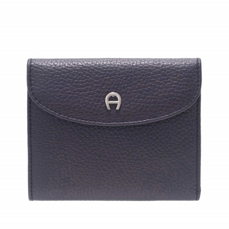 Damenbörse Basics Blue, Farbe: blau/petrol, Marke: AIGNER, EAN: 4055539017568, Abmessungen in cm: 12x10x2, Bild 1 von 2