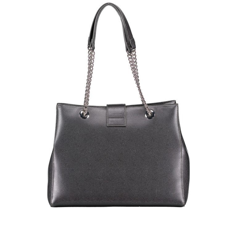 Handtasche Divina, Farbe: schwarz, anthrazit, rot/weinrot, Marke: Valentino Bags, Abmessungen in cm: 37.5x27.5x14, Bild 3 von 5