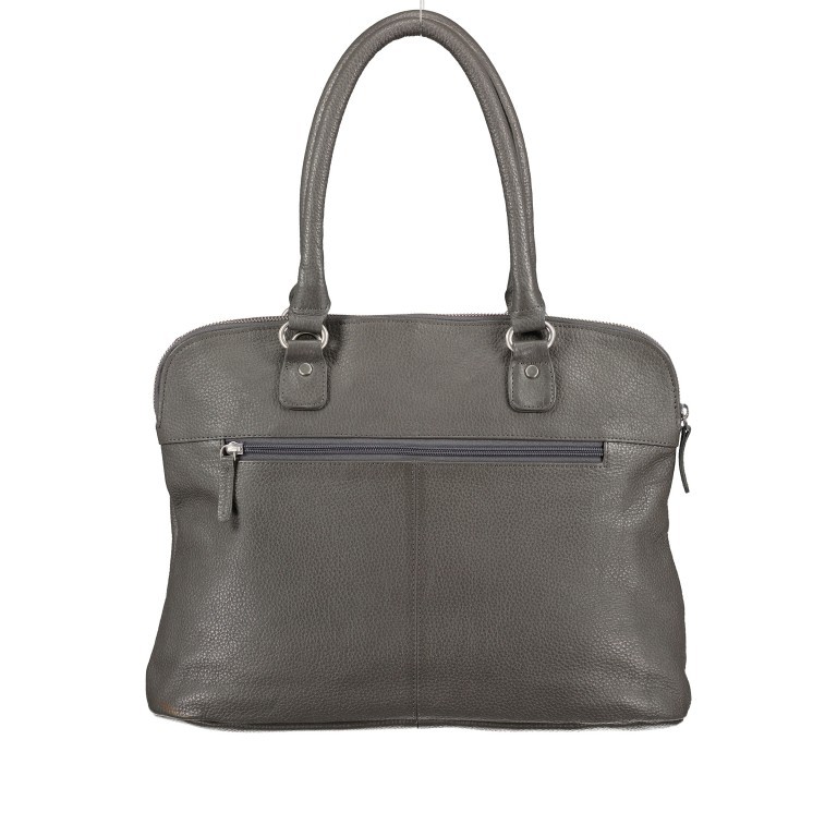 Shopper Dunkelgrau, Farbe: grau, Marke: Hausfelder Manufaktur, EAN: 4251672787720, Abmessungen in cm: 38x30x10, Bild 3 von 8