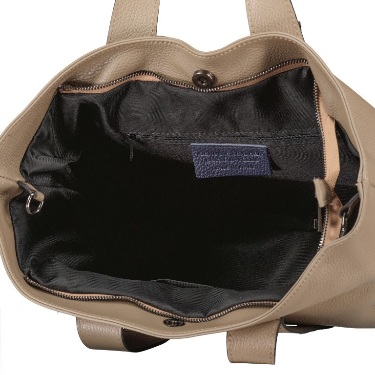 Tasche Dollaro Taupe, Farbe: taupe/khaki, Marke: Hausfelder Manufaktur, EAN: 4065646004078, Abmessungen in cm: 31x30x14, Bild 7 von 9