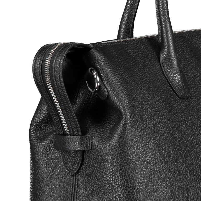 Handtasche Adria Gunda Big Black Nickel, Farbe: schwarz, Marke: Abro, EAN: 4061724300278, Abmessungen in cm: 36x29x14, Bild 9 von 9