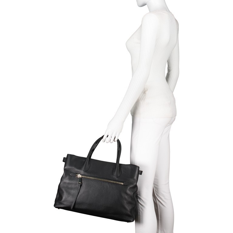 Handtasche Adria Linna Big Blue, Farbe: blau/petrol, Marke: Abro, EAN: 4061724493871, Abmessungen in cm: 39.5x30x16, Bild 4 von 9