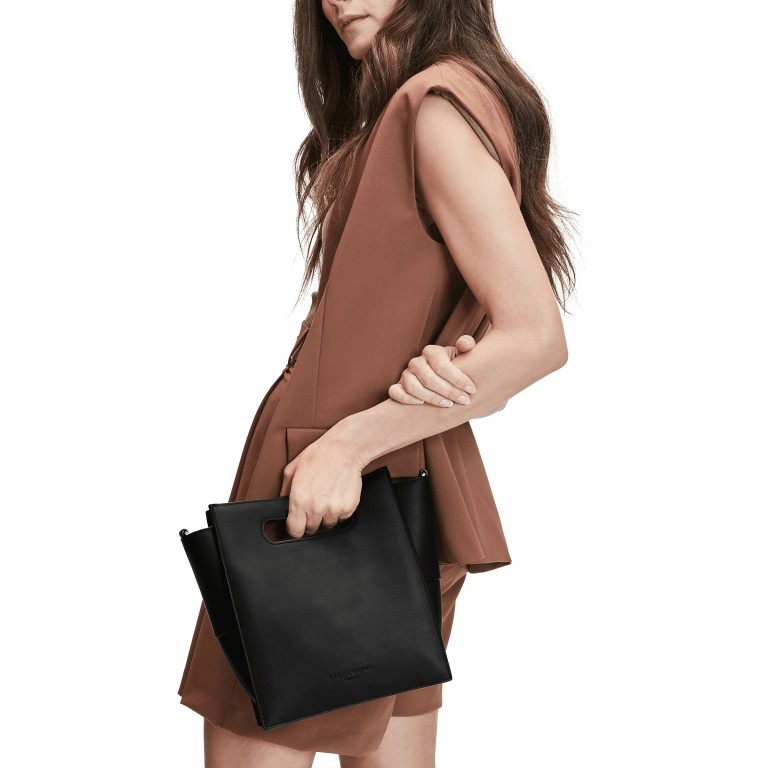 Handtasche Olivia Tote Small Black, Farbe: schwarz, Marke: Liebeskind Berlin, EAN: 4064657060981, Abmessungen in cm: 22.5x27x12.5, Bild 3 von 5