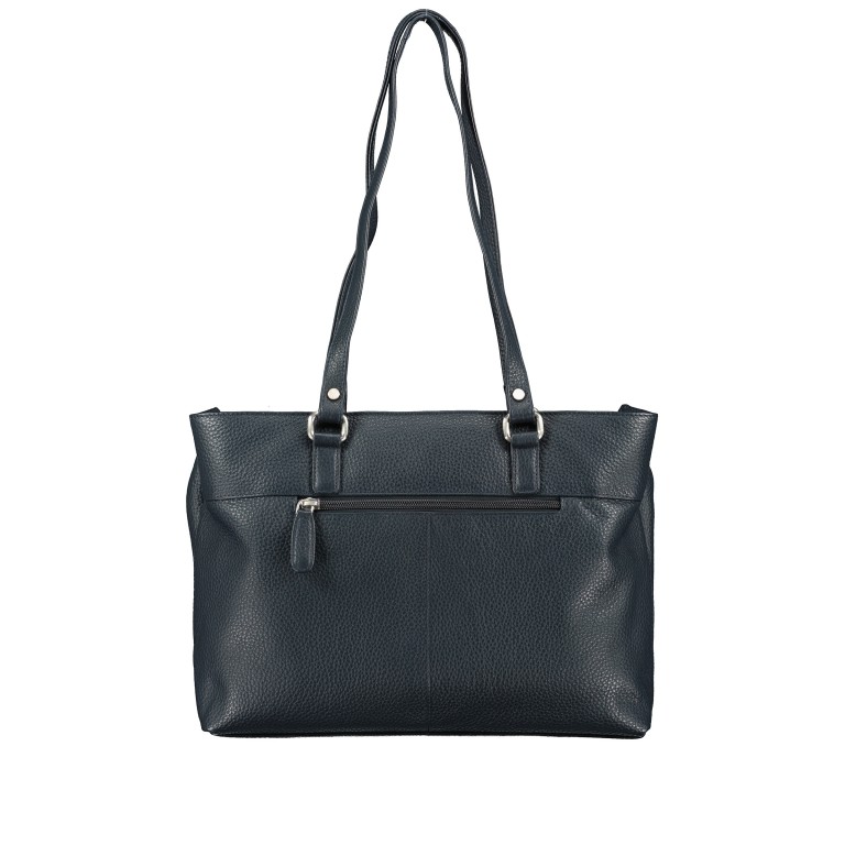 Shopper Como M7, Farbe: schwarz, blau/petrol, rot/weinrot, Marke: Flanigan, Abmessungen in cm: 33x23x12, Bild 3 von 5