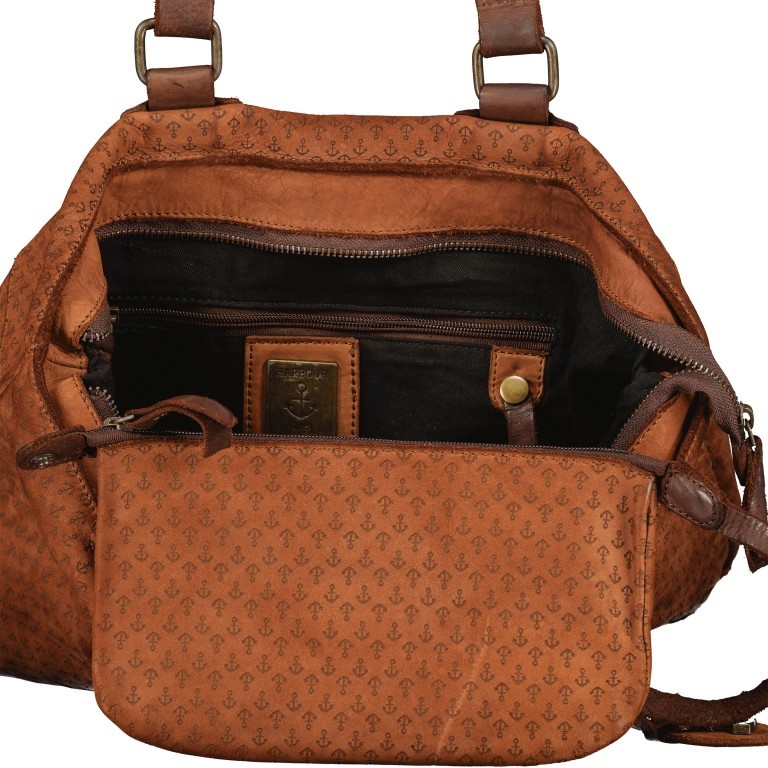 Shopper New-Lines Ankerliebe B3.10822 Charming Cognac, Farbe: cognac, Marke: Harbour 2nd, EAN: 4046478055513, Abmessungen in cm: 41x40x12, Bild 6 von 6