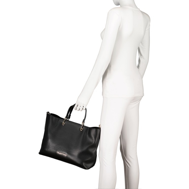 Handtasche Eco-friendly Pear Nero, Farbe: schwarz, Marke: Valentino Bags, EAN: 8058043515762, Abmessungen in cm: 35.5x27x15, Bild 4 von 11