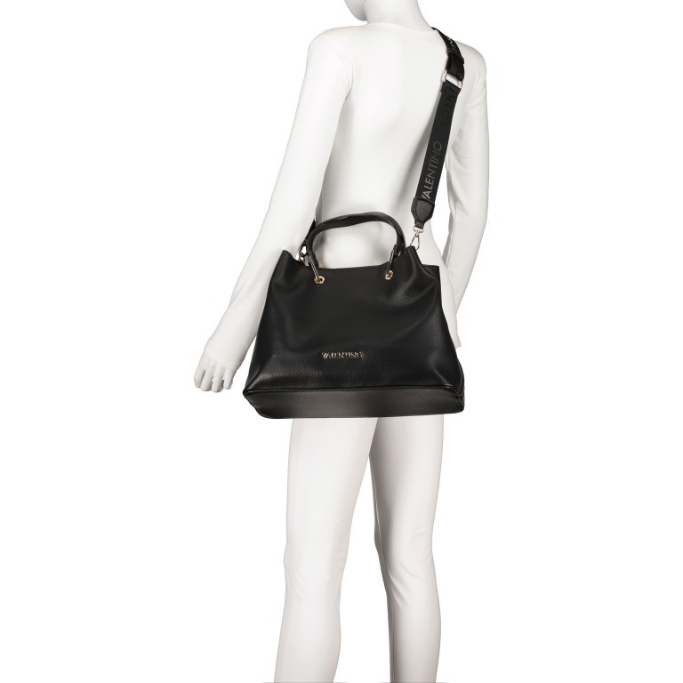 Handtasche Eco-friendly Pear Nero, Farbe: schwarz, Marke: Valentino Bags, EAN: 8058043515762, Abmessungen in cm: 35.5x27x15, Bild 9 von 11
