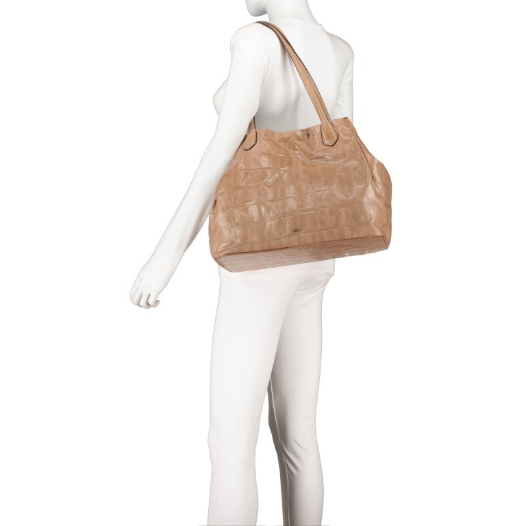 Shopper Kroko Lou Big Nude, Farbe: rosa/pink, Marke: Abro, EAN: 4061724776295, Abmessungen in cm: 34.5x30x18, Bild 4 von 8