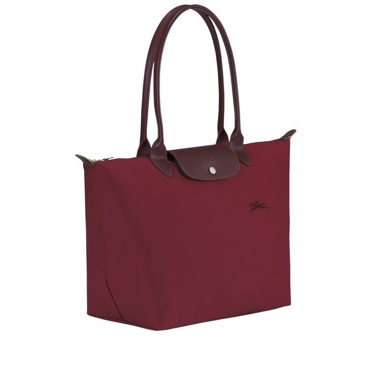 Shopper Le Pliage Green Shopper L, Farbe: schwarz, anthrazit, blau/petrol, braun, cognac, taupe/khaki, grün/oliv, rot/weinrot, flieder/lila, rosa/pink, orange, gelb, Marke: Longchamp, Abmessungen in cm: 31x30x19, Bild 2 von 5