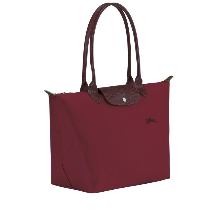 Shopper Le Pliage Green Shopper L, Farbe: schwarz, anthrazit, blau/petrol, cognac, grün/oliv, rot/weinrot, flieder/lila, rosa/pink, orange, gelb, Marke: Longchamp, Abmessungen in cm: 31x30x19, Bild 2 von 5