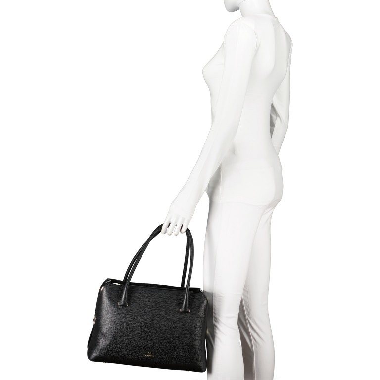Handtasche Milano Handbag L Charcoal Brown, Farbe: braun, Marke: AIGNER, EAN: 4055539448959, Abmessungen in cm: 37x24x16, Bild 3 von 7