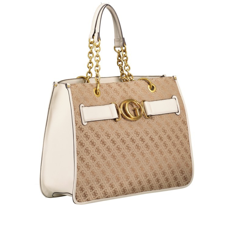 Handtasche Aileen Ivory, Farbe: beige, Marke: Guess, EAN: 7620207945046, Abmessungen in cm: 40x30x12, Bild 2 von 5