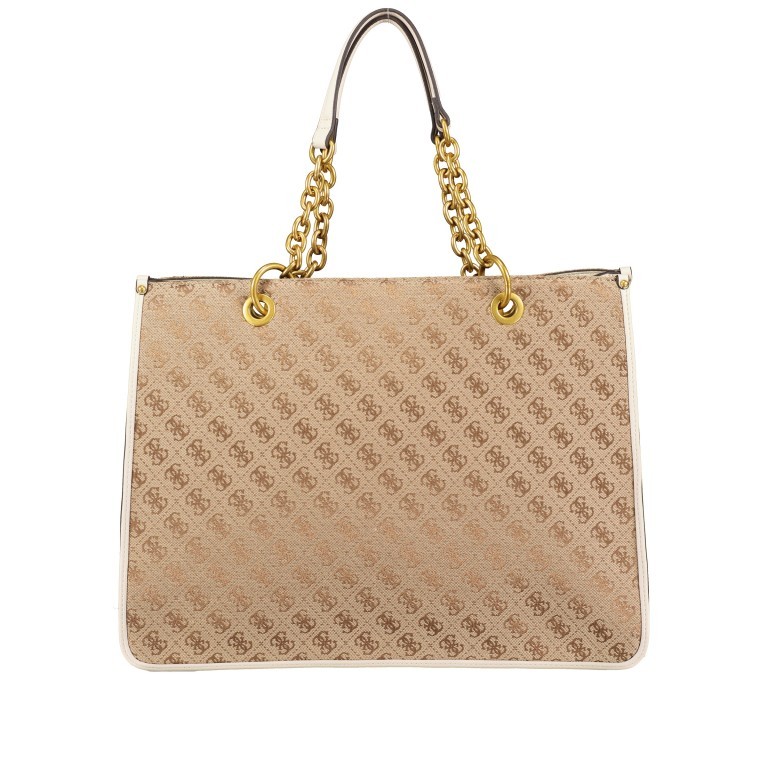 Handtasche Aileen Ivory, Farbe: beige, Marke: Guess, EAN: 7620207945046, Abmessungen in cm: 40x30x12, Bild 3 von 5