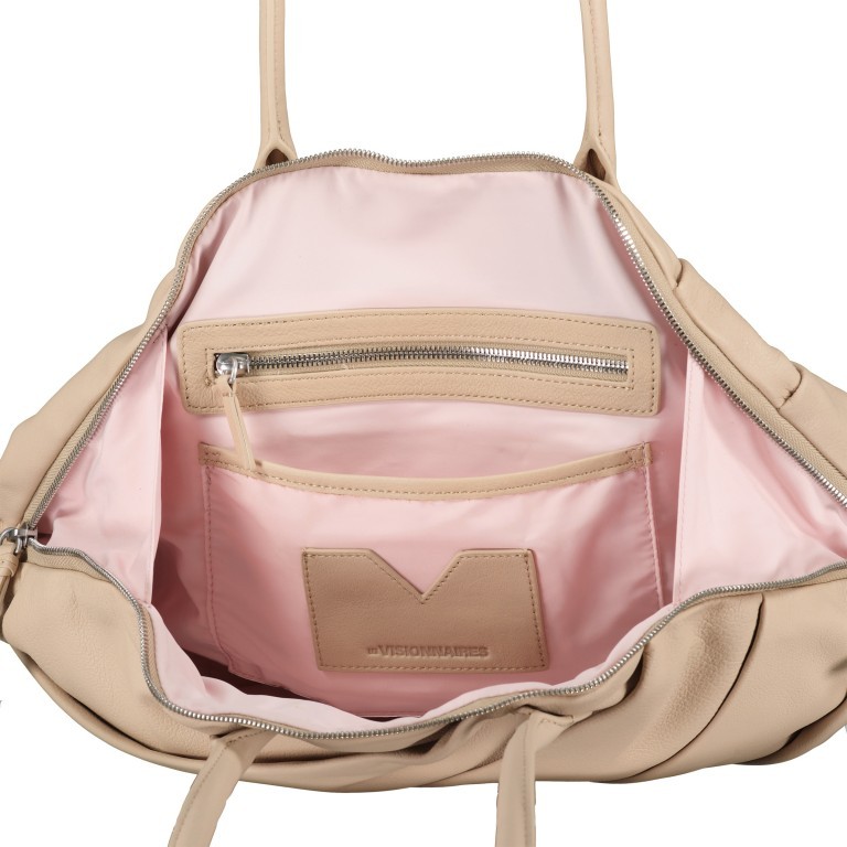 Shopper Soft Volume Hedi Grainy Leather Light Beige, Farbe: beige, Marke: Les Visionnaires, EAN: 4260711672446, Bild 6 von 7