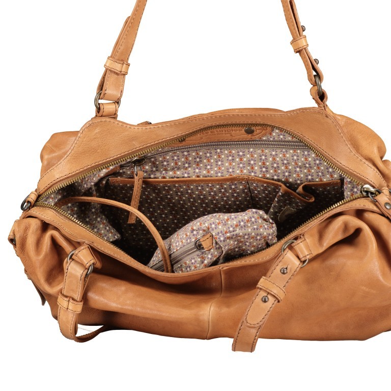 Tasche Coffee Klatsch Phoebe Creme Brulee, Farbe: cognac, Marke: Aunts & Uncles, EAN: 4250394979741, Abmessungen in cm: 41x25x14, Bild 7 von 7