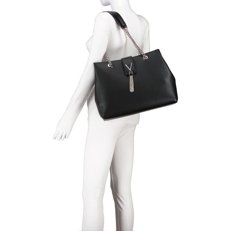 Shopper Divina NA Nero, Farbe: schwarz, Marke: Valentino Bags, EAN: 8058043449593, Abmessungen in cm: 36.5x29x13.5, Bild 4 von 5