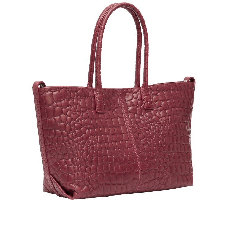 Shopper Waxy Kroko Chelsea M Peony, Farbe: rot/weinrot, Marke: Liebeskind Berlin, EAN: 4064657035026, Abmessungen in cm: 36x28x15, Bild 2 von 7