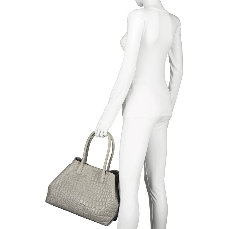 Shopper Waxy Kroko Chelsea M Almond Milk, Farbe: beige, Marke: Liebeskind Berlin, EAN: 4099593076574, Abmessungen in cm: 36x28x15, Bild 3 von 7