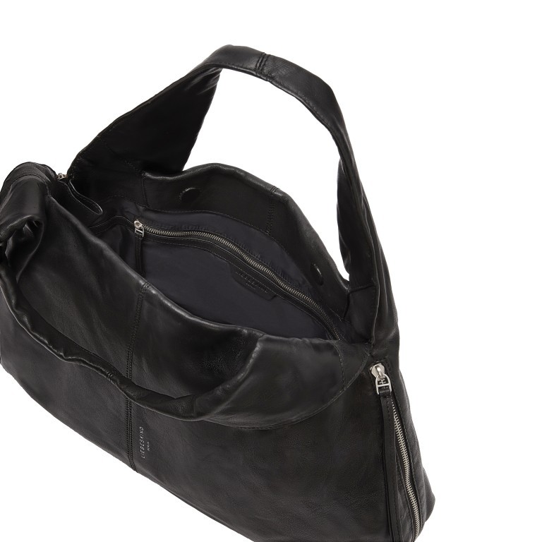 Handtasche Kodiaq Sheep Satchel L Black, Farbe: schwarz, Marke: Liebeskind Berlin, EAN: 4064657038102, Abmessungen in cm: 50x250x11.5, Bild 4 von 5