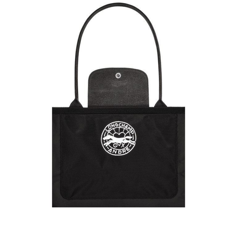Shopper Le Pliage André Shopper L Limited Edition Schwarz, Farbe: schwarz, Marke: Longchamp, EAN: 3597922206674, Abmessungen in cm: 31x30x19, Bild 4 von 5