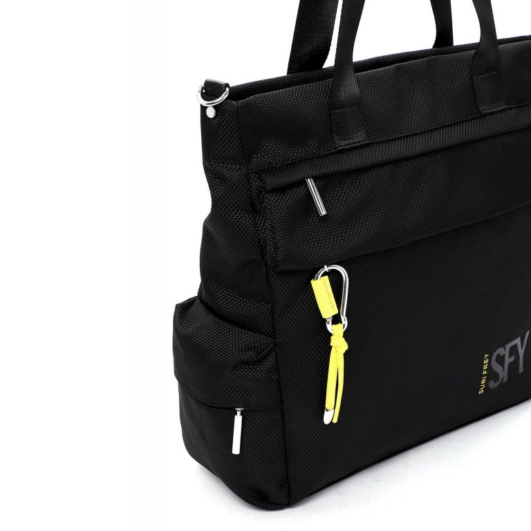 Handtasche Marry 18013, Farbe: schwarz, grau, blau/petrol, beige, Marke: Suri Frey, Abmessungen in cm: 33x34x12, Bild 7 von 7