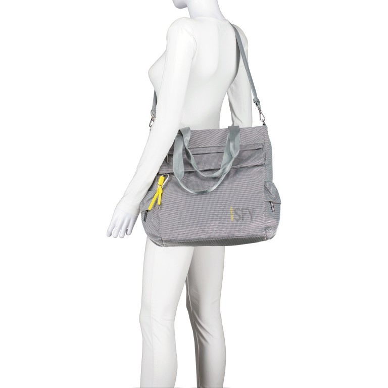 Handtasche Marry 18013, Farbe: schwarz, grau, blau/petrol, beige, Marke: Suri Frey, Abmessungen in cm: 33x34x12, Bild 5 von 7
