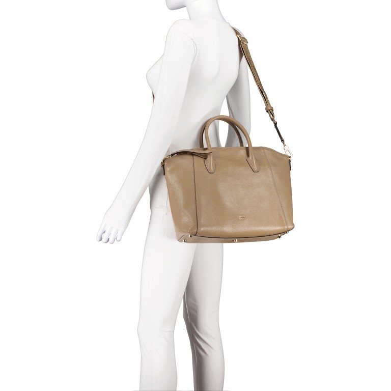 Handtasche Ariete Ivy Medium Coconut, Farbe: taupe/khaki, Marke: Abro, EAN: 4061724993463, Abmessungen in cm: 33x28x13, Bild 6 von 7