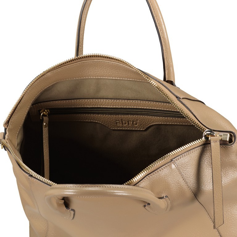 Handtasche Ariete Ivy Medium, Farbe: schwarz, taupe/khaki, Marke: Abro, Abmessungen in cm: 33x28x13, Bild 7 von 7