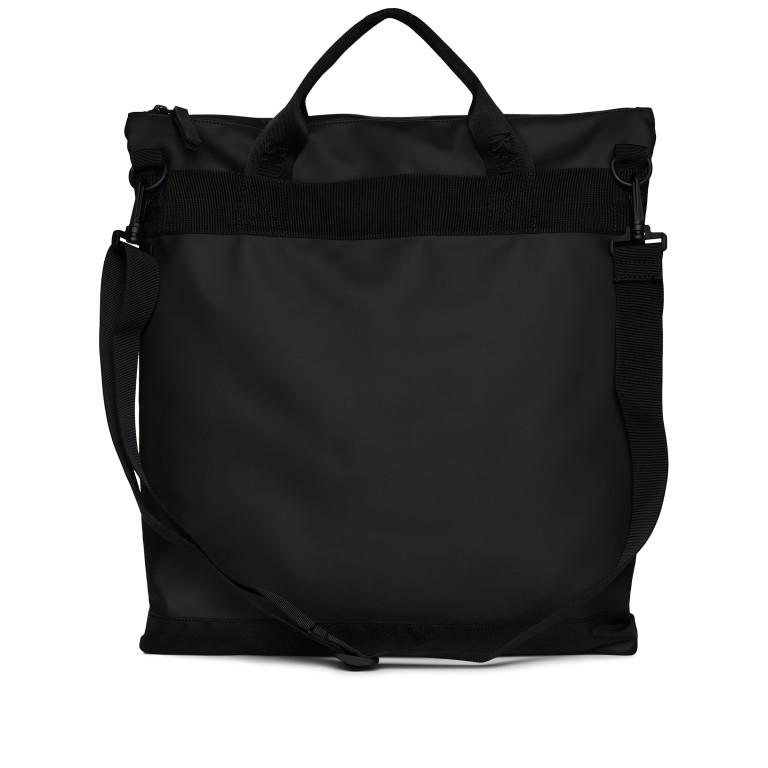 Handtasche Trail Tote Bag mit Laptopfach 16 Zoll Black, Farbe: schwarz, Marke: Rains, EAN: 5711747529598, Abmessungen in cm: 42x46x2.5, Bild 2 von 6