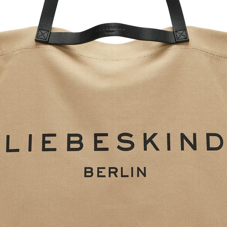 Shopper Canvas Aurora Shopper L Natural, Farbe: cognac, Marke: Liebeskind Berlin, EAN: 4099593077014, Abmessungen in cm: 55.5x38x19, Bild 5 von 5