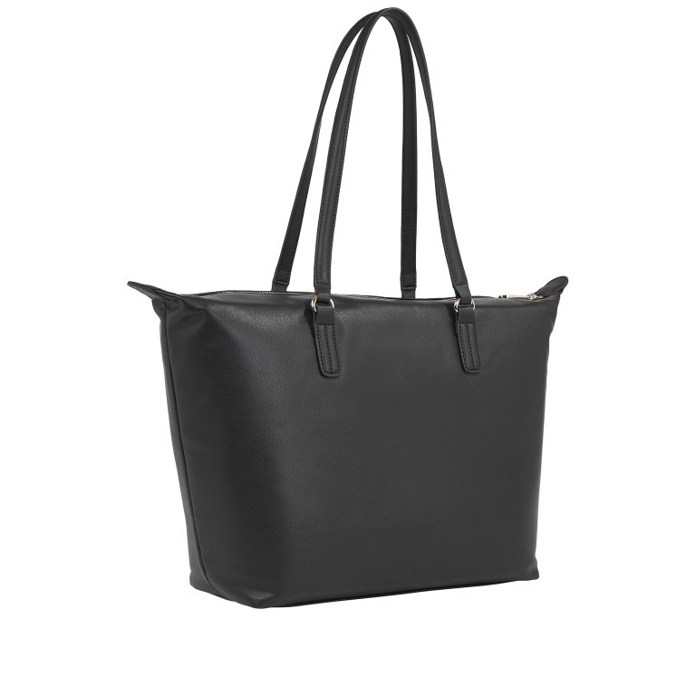 Shopper Poppy Plus Tote Bag, Farbe: schwarz, blau/petrol, beige, Marke: Tommy Hilfiger, Abmessungen in cm: 45x31.5x14, Bild 2 von 4