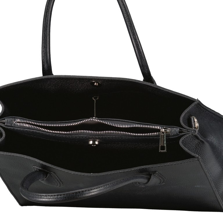 Handtasche mit zwei Schulterriemen, Marke: Hausfelder Manufaktur, Abmessungen in cm: 32x27x14, Bild 7 von 7