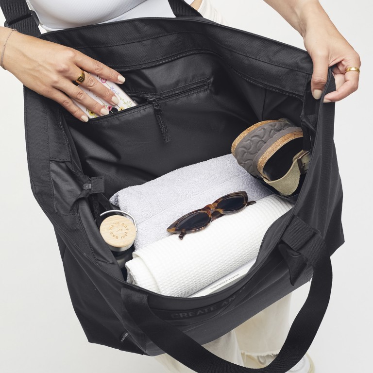 Shopper Tote Bag Large Monochrome Black, Farbe: schwarz, Marke: Got Bag, EAN: 4260483884467, Abmessungen in cm: 65x40x20, Bild 5 von 8
